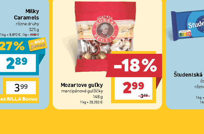 Mozartove guľky marcipánové guľôčky