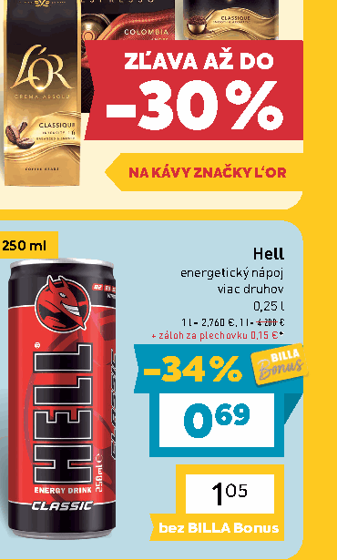 Hell energetický nápoj viac druhov