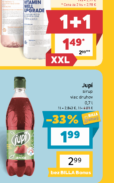 Jupí sirup viac druhov