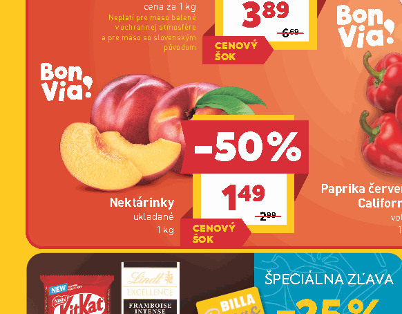 Nektárinky ukladané