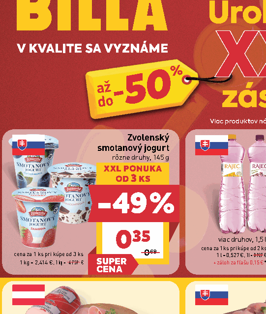 Zvolenský smotanový jogurt rôzne druhy, 145 g