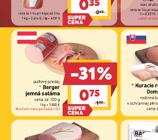 Berger jemná saláma