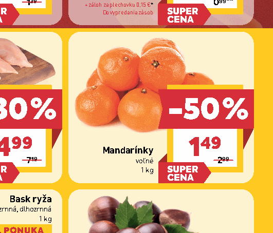 Mandarínky voľné