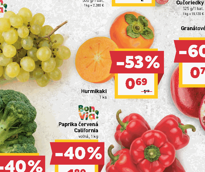 Hurmikaki Paprika červená California voľná, 1 kg