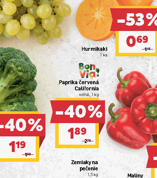Paprika červená California voľná, 1 kg