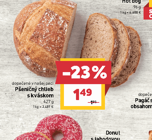 Pšeničný chlieb s kváskom