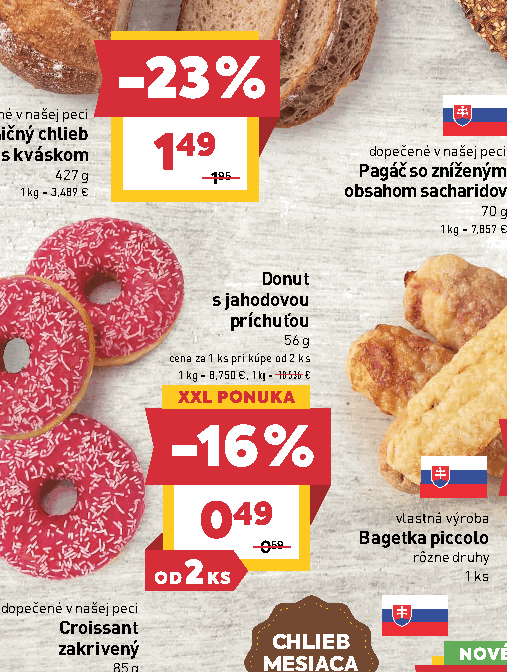 Donut s jahodovou príchuťou