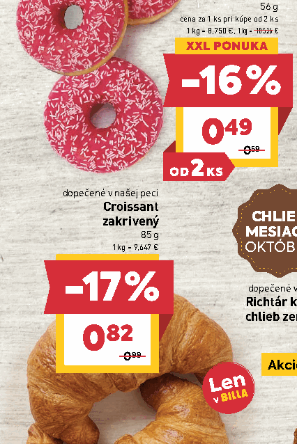 Croissant zakrivený
