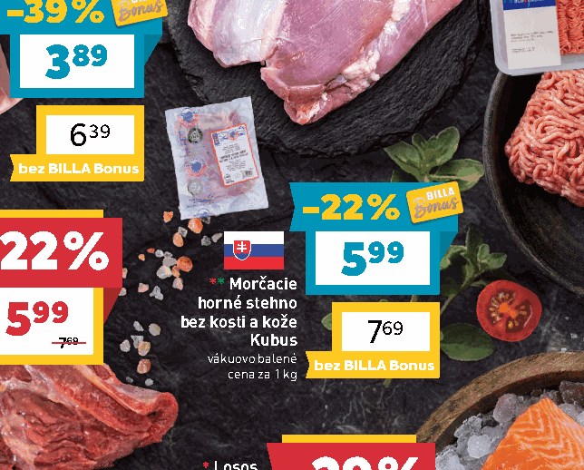 Morčacie horné stehno bez kosti a kože Kubus vákuovo balené