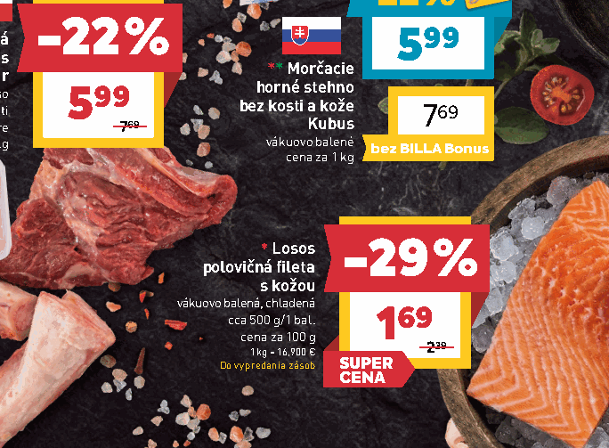 Losos polovičná fileta s kožou vákuovo balená, chladená cca 500 g/1 bal.