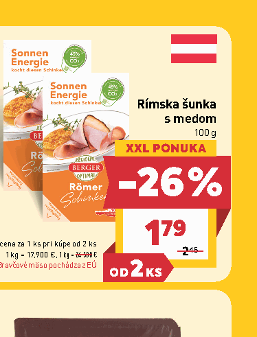 Rímska šunka s medom