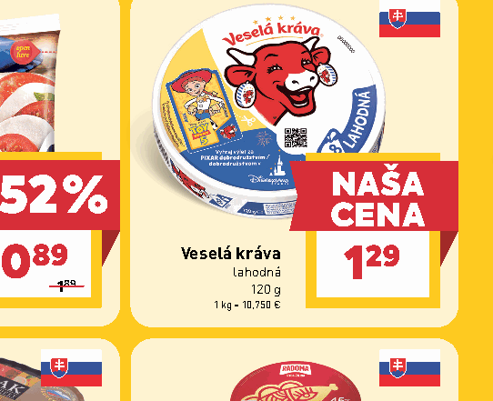 Veselá kráva lahodná