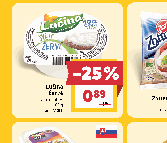 Lučina žervé viac druhov