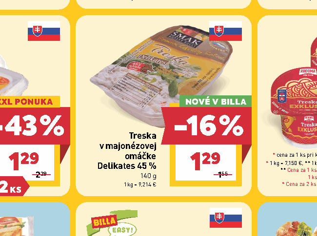 Treska v majonézovej omáčke Delikates 45 %