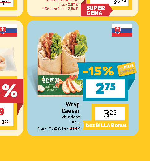 Wrap Caesar chladený