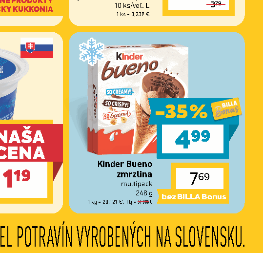 Kinder Bueno zmrzlina multipack