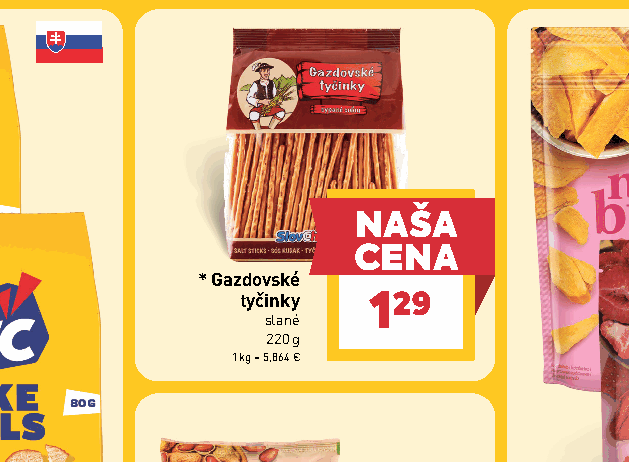 Gazdovské tyčinky slané