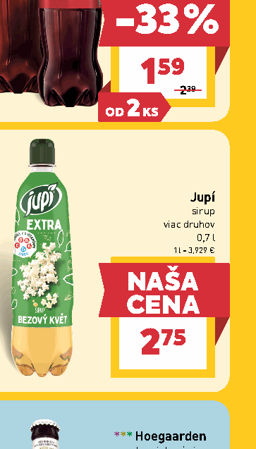 Jupí sirup viac druhov