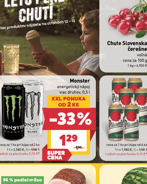 Monster energetický nápoj viac druhov, 0,5 l