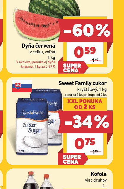 Sweet Family cukor kryštálový, 1 kg