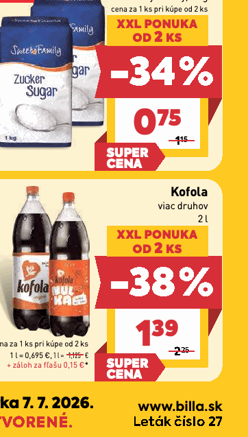 Kofola viac druhov