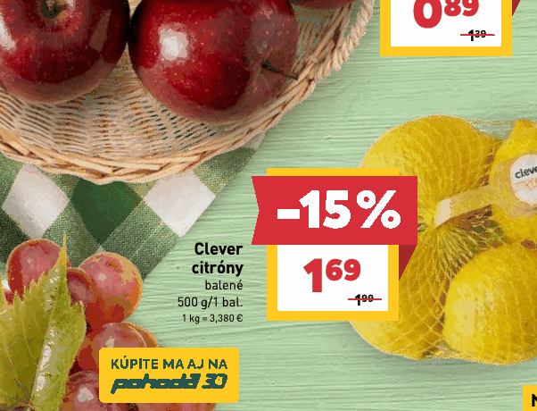 Clever citróny balené
