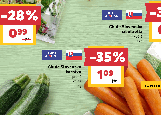 Chute Slovenska karotka praná voľná