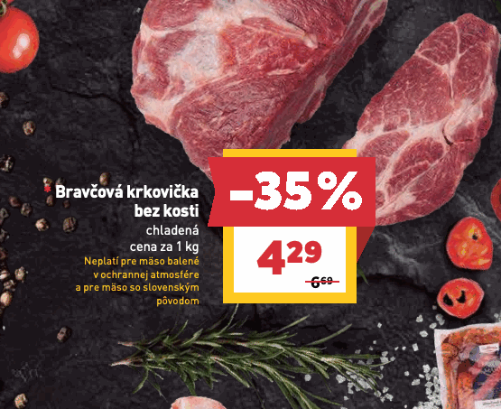 v ochrannej atmosfére a pre mäso so slovenským pôvodom
