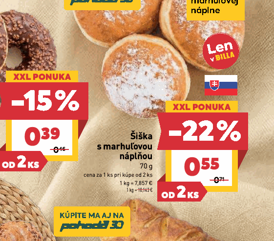 Šiška s marhuľovou náplňou