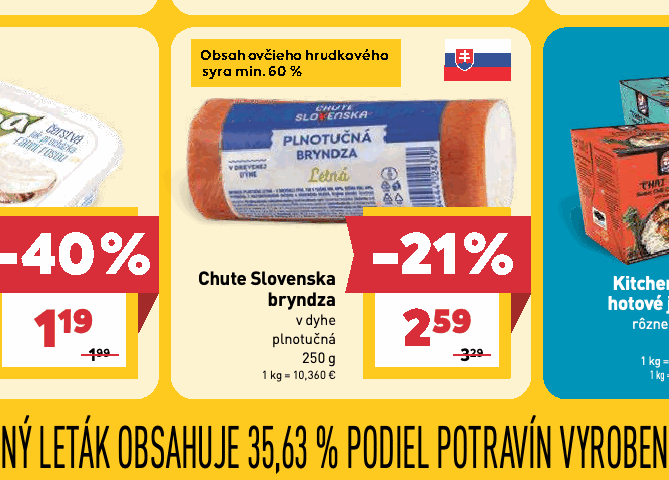 Chute Slovenska bryndza v dyhe plnotučná