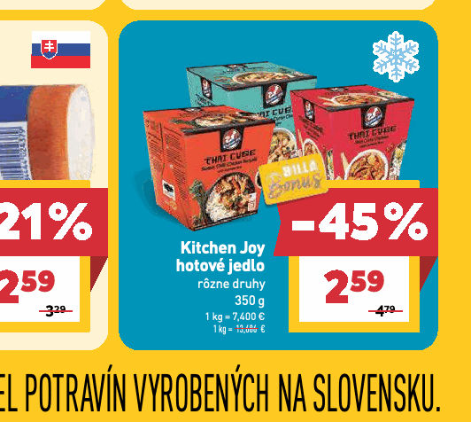 Kitchen Joy hotové jedlo rôzne druhy