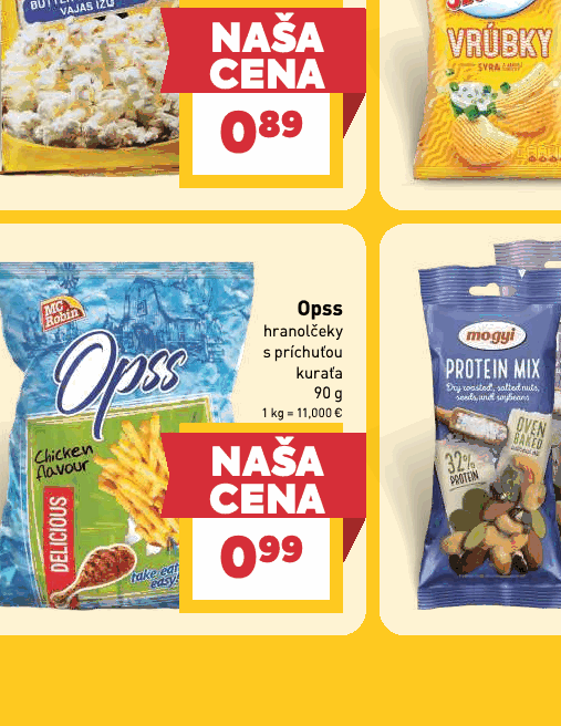 Opss hranolčeky s príchuťou kuraťa