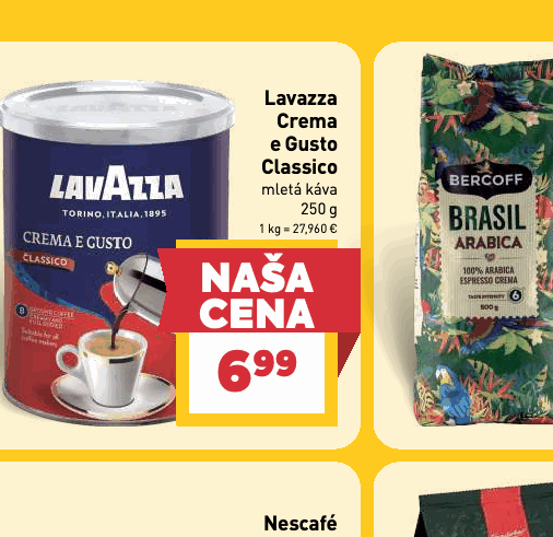 Lavazza Crema e Gusto Classico mletá káva