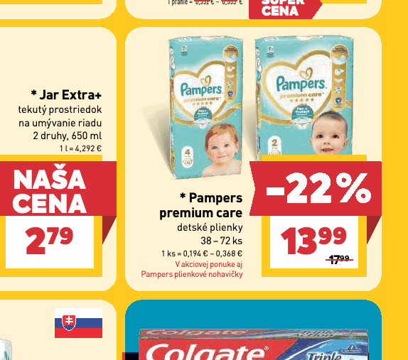 Pampers premium care detské plienky Pampers plienkové nohavičky