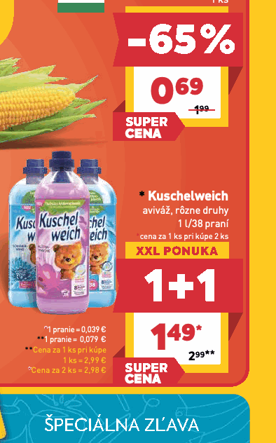 Kuschelweich aviváž, rôzne druhy