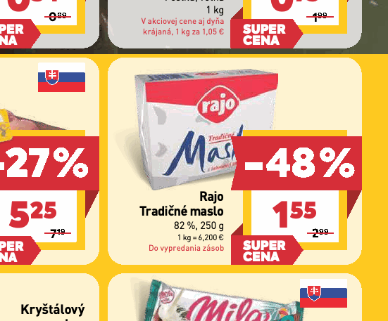 Rajo Tradičné maslo