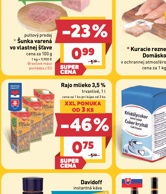 Rajo mlieko 3,5 % trvanlivé, 1 l