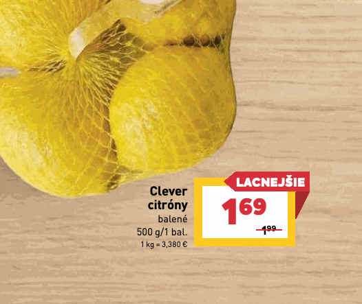 Clever citróny balené