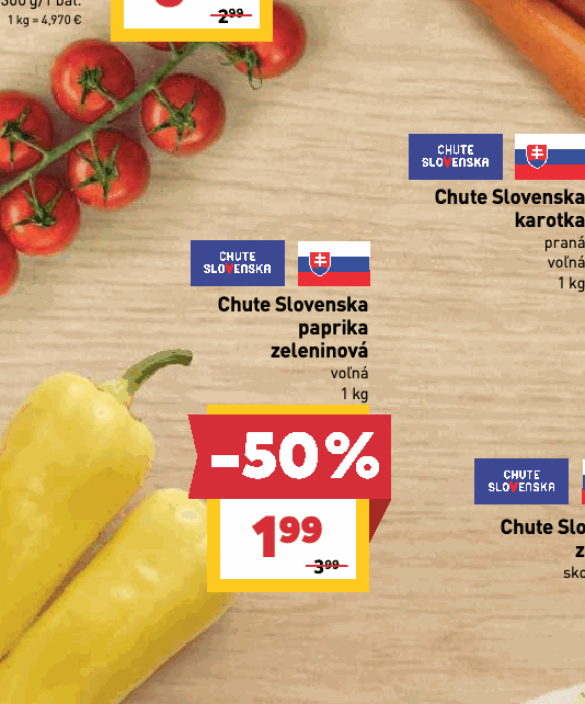 Chute Slovenska paprika zeleninová voľná