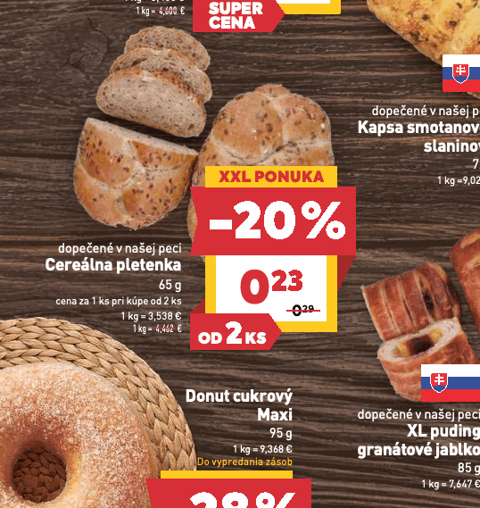 Cereálna pletenka Donut cukrový