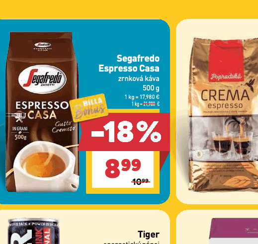 Segafredo Espresso Casa zrnková káva
