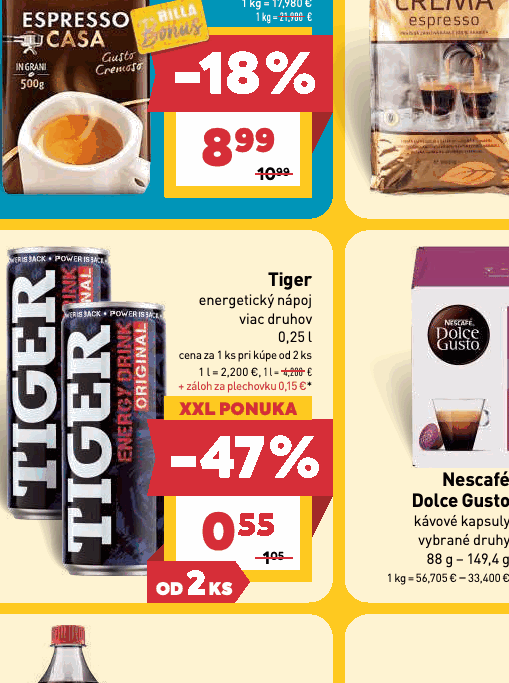 Tiger energetický nápoj viac druhov