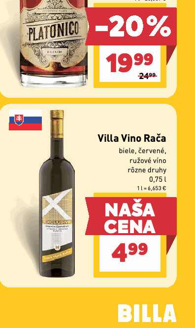 Villa Vino Rača biele, červené, ružové víno rôzne druhy
