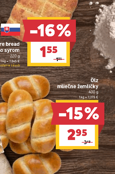 Ölz mliečne žemličky