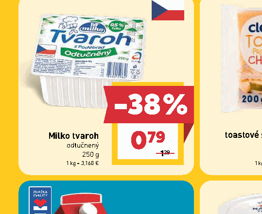 Milko tvaroh odtučnený