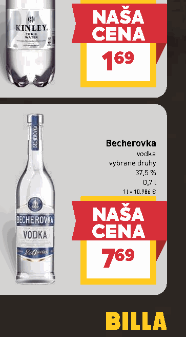 Becherovka vodka vybrané druhy 37,5 %