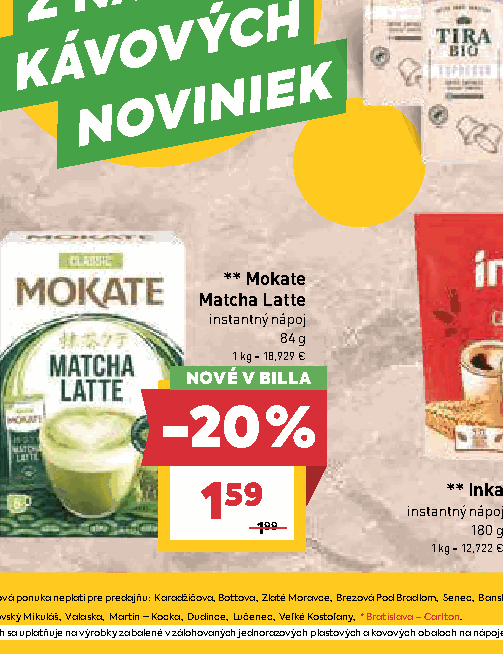 Mokate Matcha Latte instantný nápoj