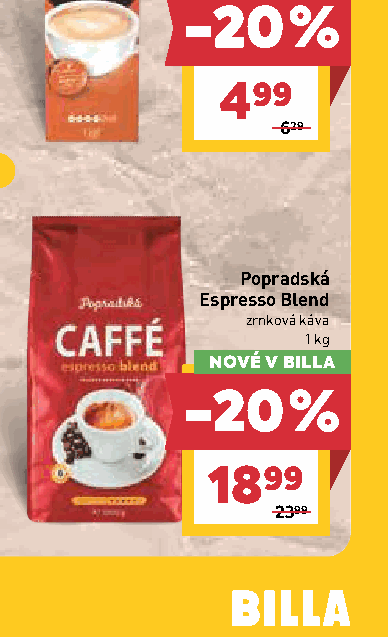 Popradská Espresso Blend zrnková káva