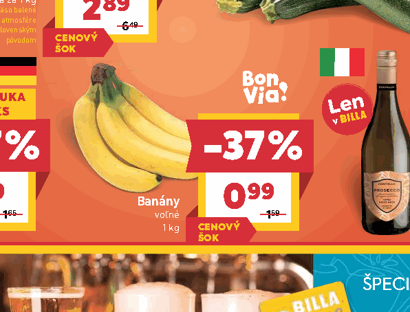 Banány voľné