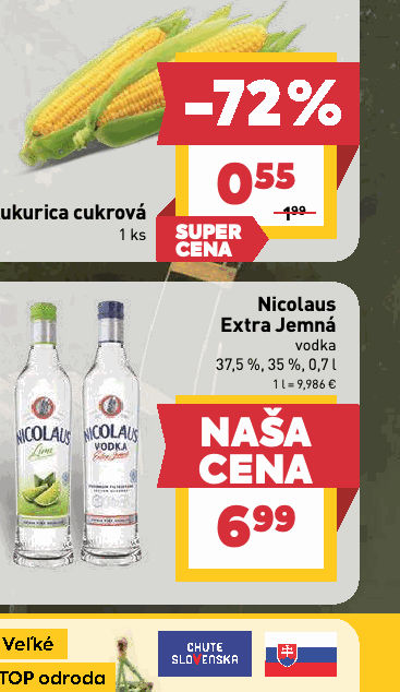 Nicolaus Extra Jemná vodka